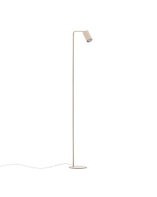 Торшер Manie из металла с бежевой текстурированной отделкой