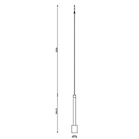 9331 Подвесной модульный светильник без основания FUGAZ