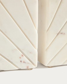 Подставка для книг Serela из белого мрамора