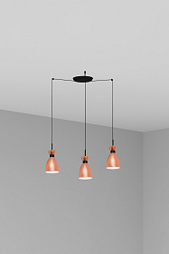 Люстра Retro 3L медная