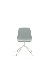 Стул Maarten Plastic Pyramid Swivel Base с гладкой обивкой