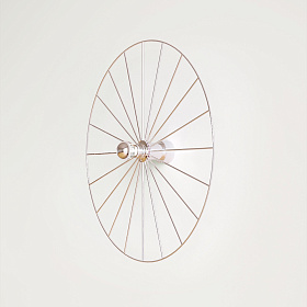 Бра Wheel 60 см хром + цоколь 15 см хром