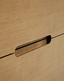 Прикроватная тумбочка Arelida из дуба со светло-коричневой отделкой, 65 x 50 см