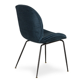 Синий мягкий стул Tailla