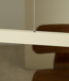 Подвесной светильник Boadella из алюминия с бежевой отделкой