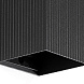 LUNE Черный квадратный настенный светильник с рифлением 1xGU10