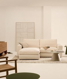 Alea 3-местный модульный диван с левым шезлонгом и съемным чехлом 220 см