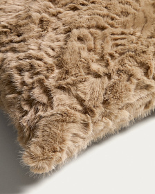 Чехол для подушки Oruma из искусственного меха светло-коричневого цвета, 60 x 40 см