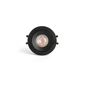 KIVI Встраиваемый светильник ORIENTABLE черный 7W 3000K 36° IP44