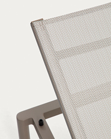 Шезлонг Lesina из алюминия и ткани цвета экрю