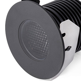 Встраиваемый светильник Grund LED черный 7Вт 2700К