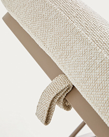 Шезлонг Kionia из алюминия цвета таупе