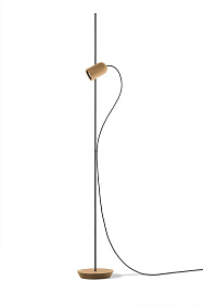 Торшер Onfa дуб/графитовый металл