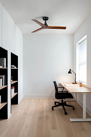 Потолочный вентилятор KLIM S Ш925mm черный 3 PALAS темный орех