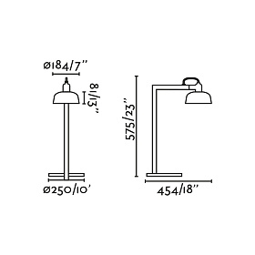 Настольная лампа Tatawin черного цвета
