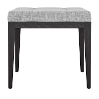 Пуфик MARBELLA шпон ореха W/серая рогожка