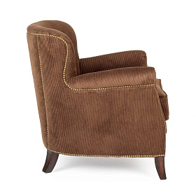 Коричневое вельветовое кресло Motto