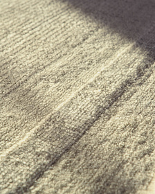 Жаккардовый шерстяной ковер Dalena в бежевую полоску 300 x 200 см