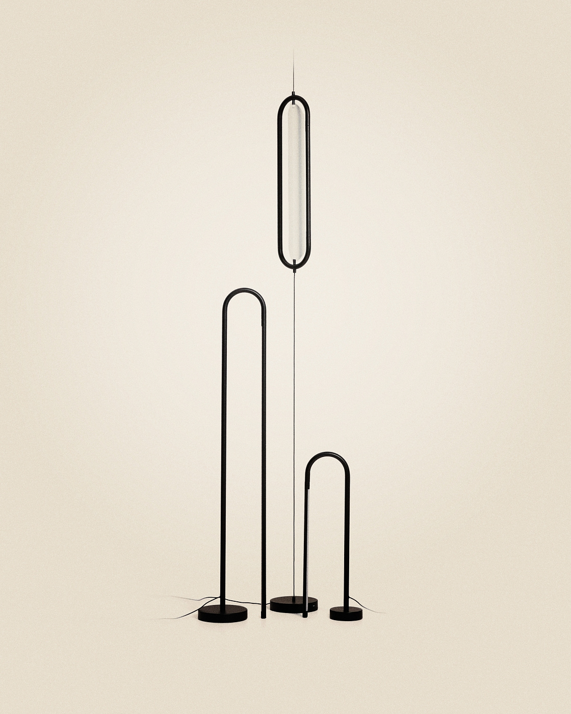 Потолочный светильник Bow из черного алюминия, Ø 16 см