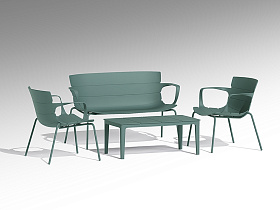 Jara Комплект уличной мебели, зеленый