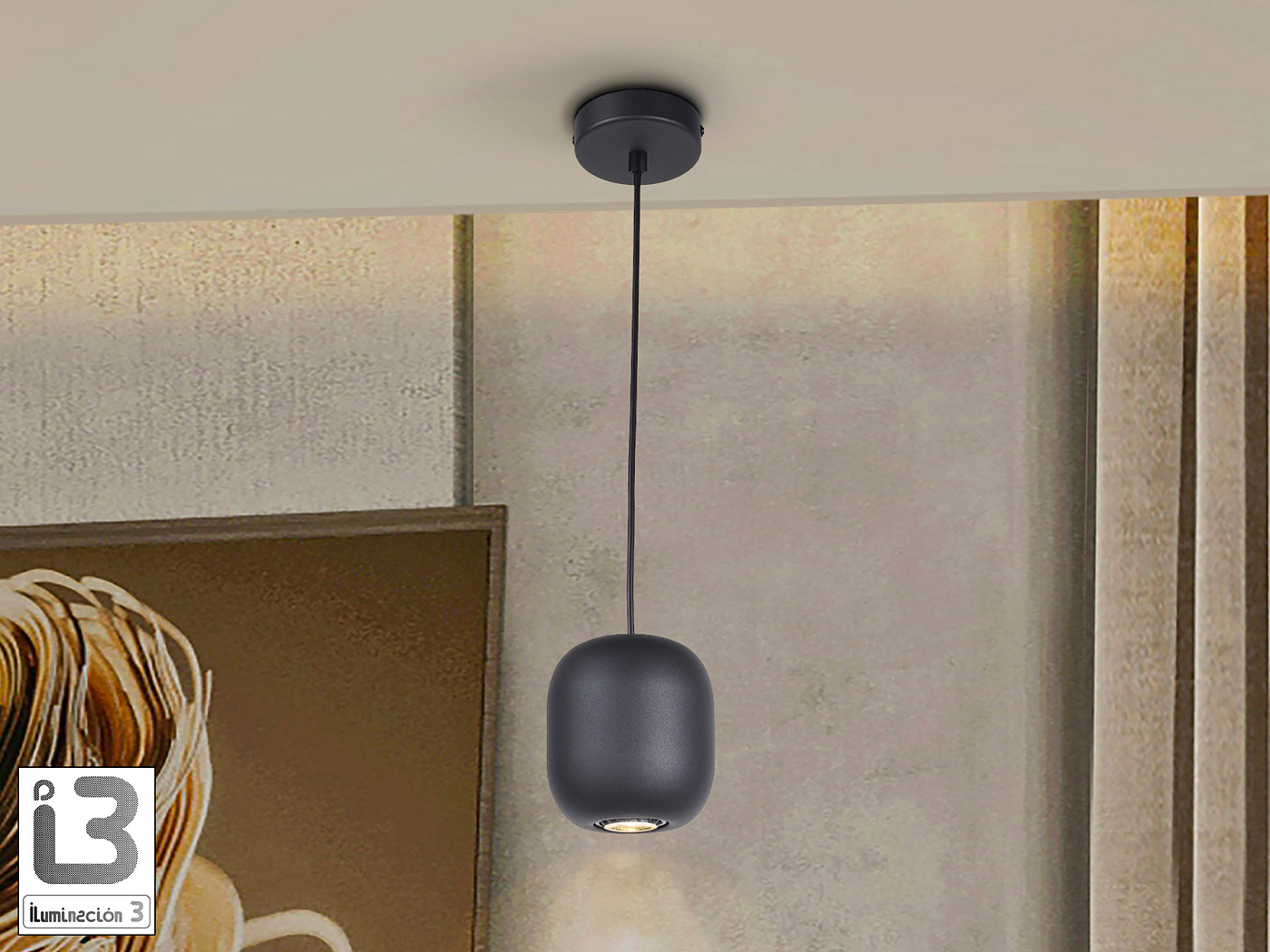 Nimes Подвесной светильник 1L черный