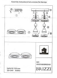 BR05101 Встраиваемый светильник LEOS