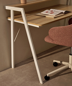 Письменный стол Aarhus 114,5x60 серый дуб