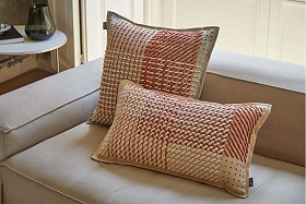 Подушка Canevas Geo коралловая 50x50 см