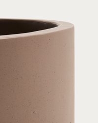 Кашпо Aiguablava из коричневого цемента, диаметр 52 см