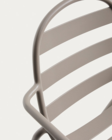 Уличный стул Joncols из алюминия с отделкой цвета таупе