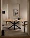 Стол Arya 160x100 черный натуральный