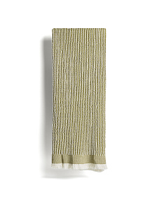 Хлопковый плед Lideba в зеленую полоску, 100 x 170 см