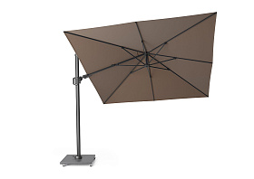 Зонт Challenger T2 GLOW 300x300 TAUPE (ANTHRACITE) с основанием и чехлом для хранения