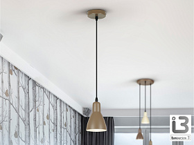Afra Подвесной светильник 1L коричневый