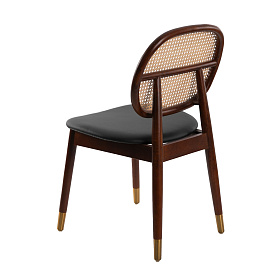 Стул DC1599 /4093 из экокожи и ротанга