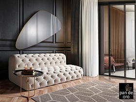 Зеркало треугольное Orio 168Х81 золото