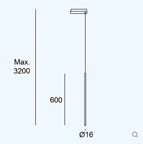 Подвес Tubs Modular Single 600mm 00-A178-05-M1