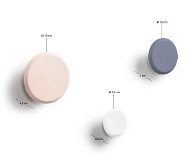 Nadua Набор вешалок натурального синего и белого цвета