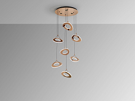 Mirena Люстра 7L розовое золото