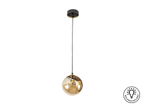 Подвесной светильник Dark 1L 20D черно/латунный