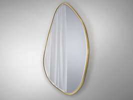 Зеркало овальное Mimo 80X170 золотое