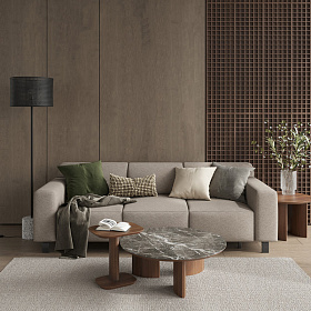 Приставной столик OLIMAR 42x35 шпон ореха F