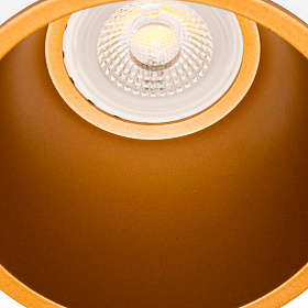 Встраиваемый круглый светильник Fresh золотой IP44