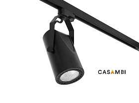 Трековый светильник mini Sigma черный LED PEARL WHITE 27,5W 3100K 56є C