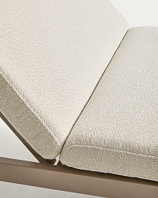 Шезлонг Kionia из алюминия цвета таупе