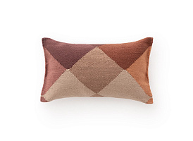 Подушка Diamond оранжевый-винный