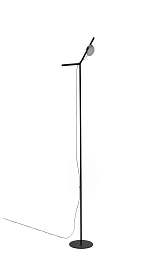 Напольный светильник Orey из черного металла с многопозиционным точечным светильником