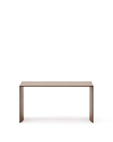 Litto Журнальный столик из шпона ореха с отделкой натурального цвета, 90 x 45 см