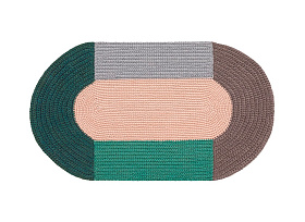 Ковер Crochet Mono розовый