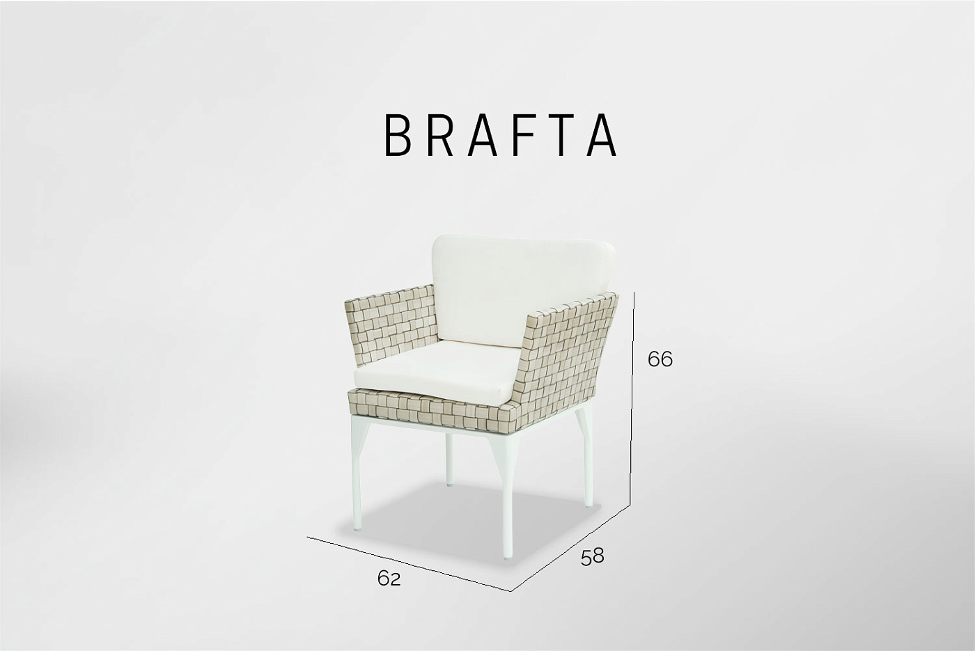 Кресло обеденное Brafta SEASHELL